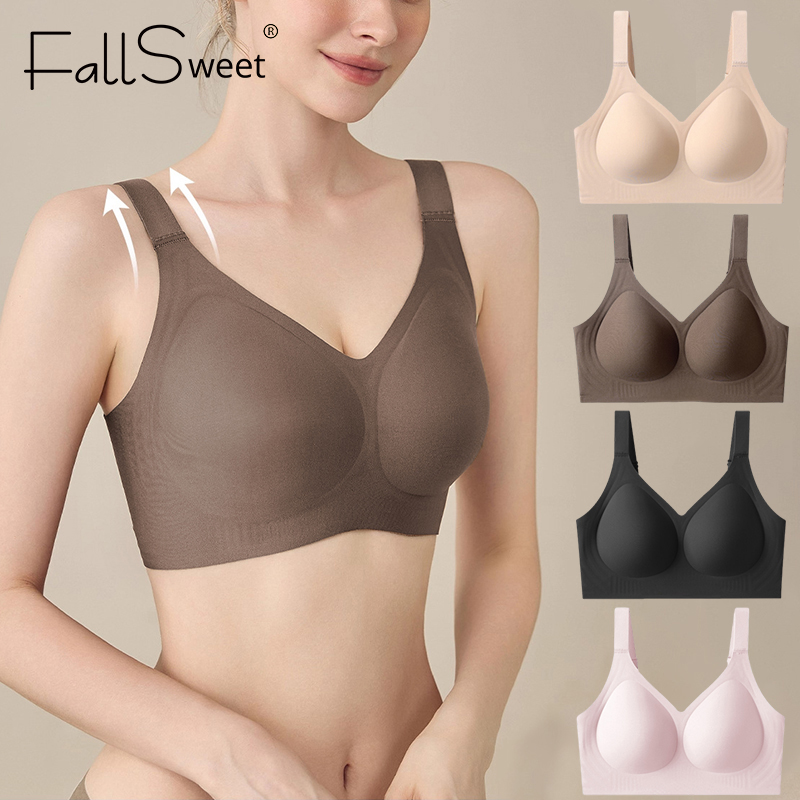 Mastectomy Bra Pocket - Fallsweet feminino push-up sutiã sem costura