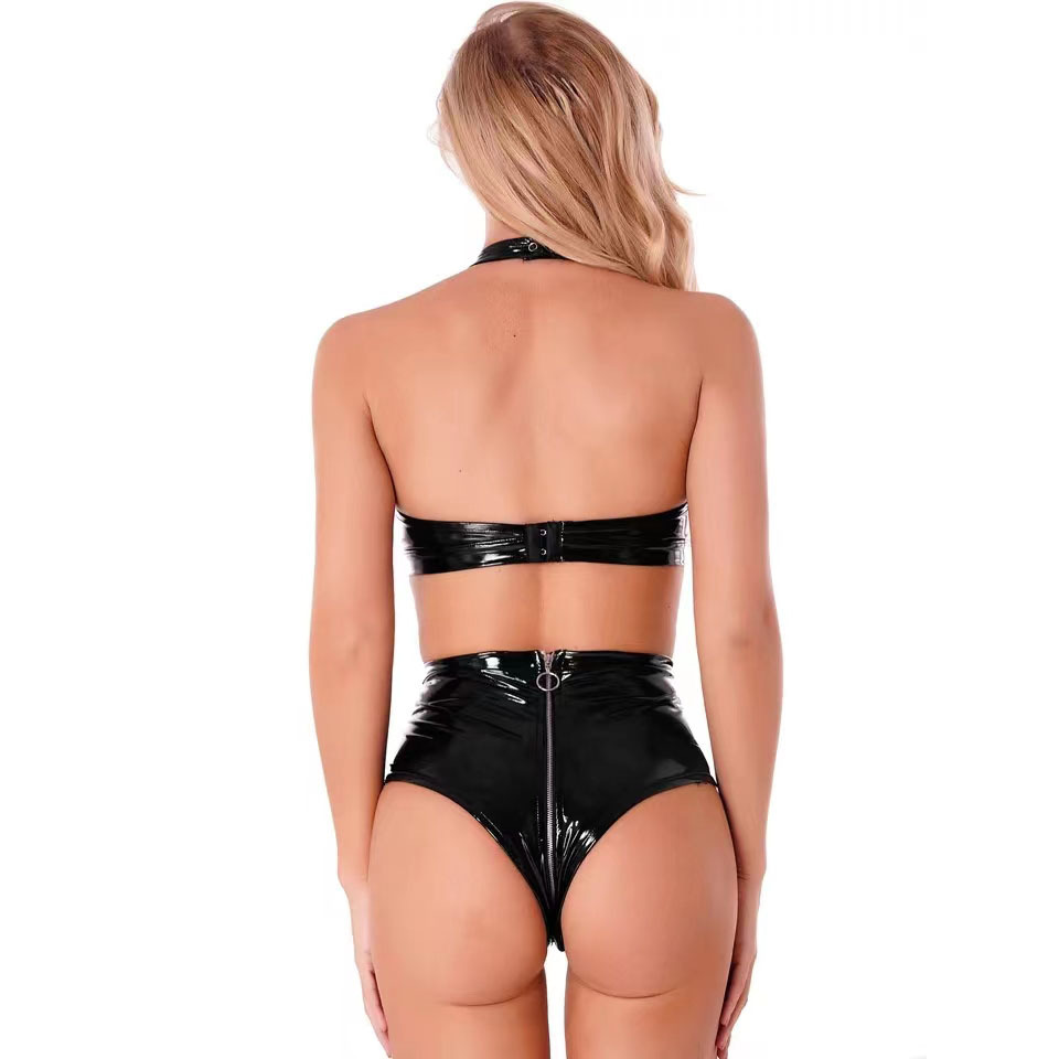 Sexy preto brilhante plutônio  - Minimizer Bra Women avaliação e preço