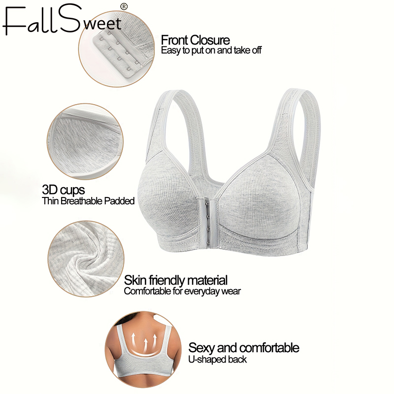 Fallsweet sutiã de fechamento  - Mastectomy Bra Pocket avaliação e preço